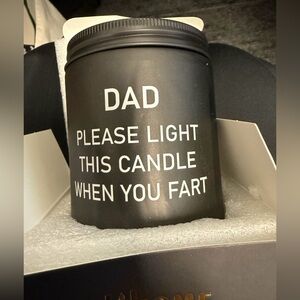 New LiHome Smoke & Vanilla Scented Candle for Dad.
